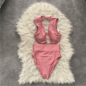 Worn Once Andrea Iyamah swim suit, top size s, bottom, size M